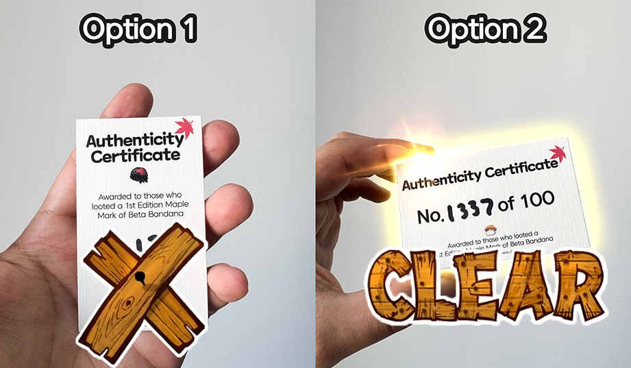 Option 2 won the certificate vote